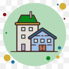 Money Club Building Whole Life Wealth Together - Dot Png,Cartoon House Icon