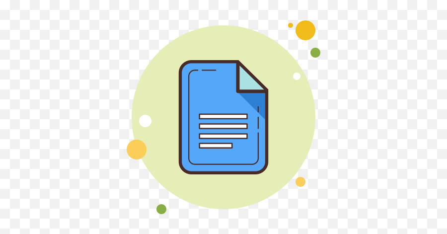 Google Docs Icon In Circle Bubbles Style - Documentos Google Icon Aesthetic Png,Google Docs Icon Transparent
