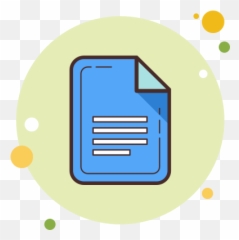 Google Docs Icon In Circle Bubbles Style - Documentos Icon Aesthetic png