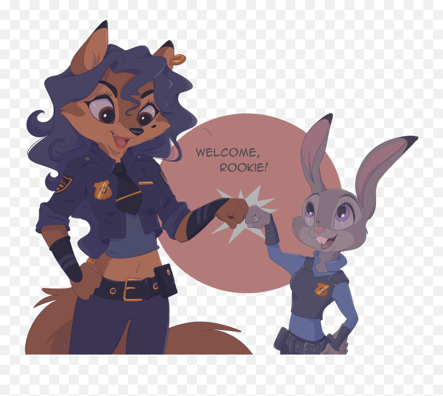 Welcome Rookie Zootopia Know Your Meme - Carmelita Fox And Judy Hopps Png,Sly Cooper Png
