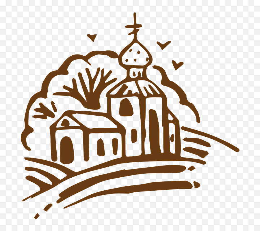 Church Circuit Temple - Free Vector Graphic On Pixabay Png,Coptic Icon