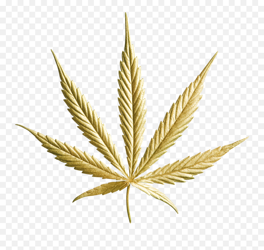 Gold Cannabis Leaf Png - Gold Cannabis Leaf Png,Cannabis Leaf Png