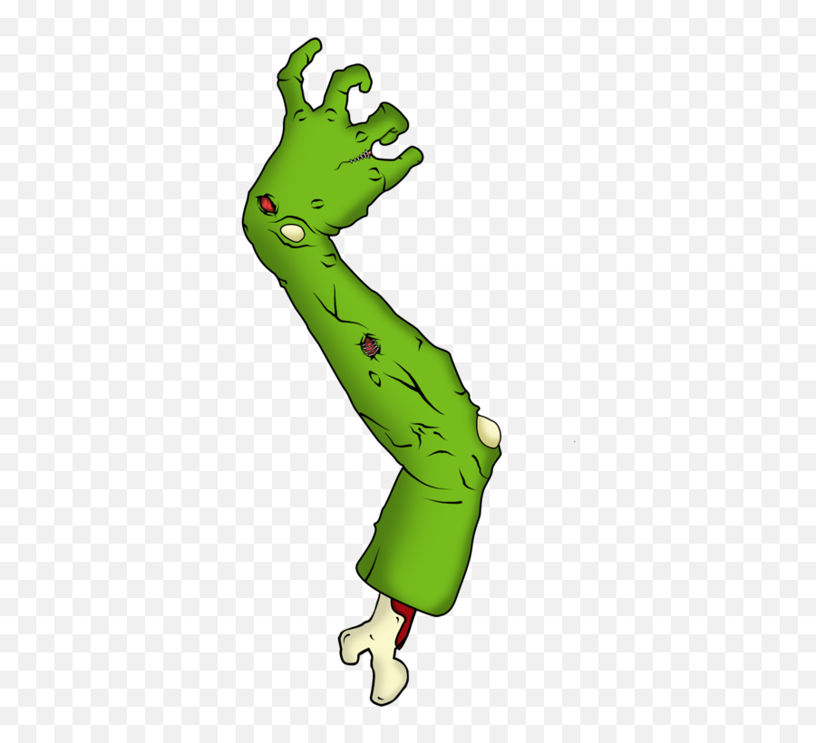 Download Zombie Arm Limbless Png Image - Cartoon Zombie With No Arm,Cartoon Arm Png