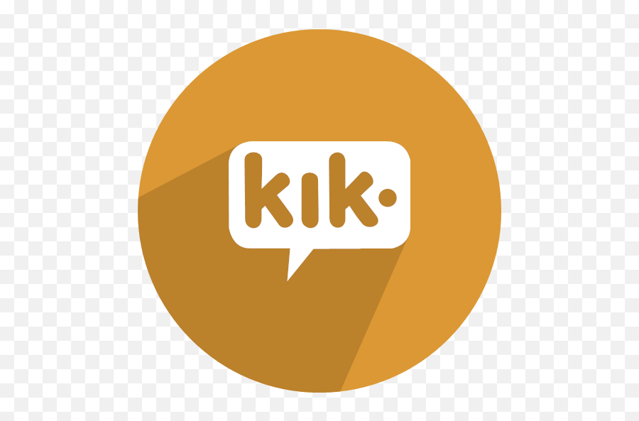 Social Media Network Fill Flat Icon Png Kik Logo