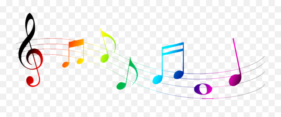 Colorful Music Note Png - Colorful Music Notes Png,Musical Notes Png