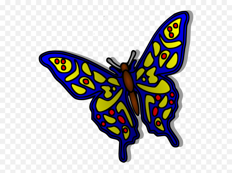 Nice Blue Butterfly Png Clip Arts For - Vector Bright Colorful Butterflies Clipart,Blue Butterfly Png