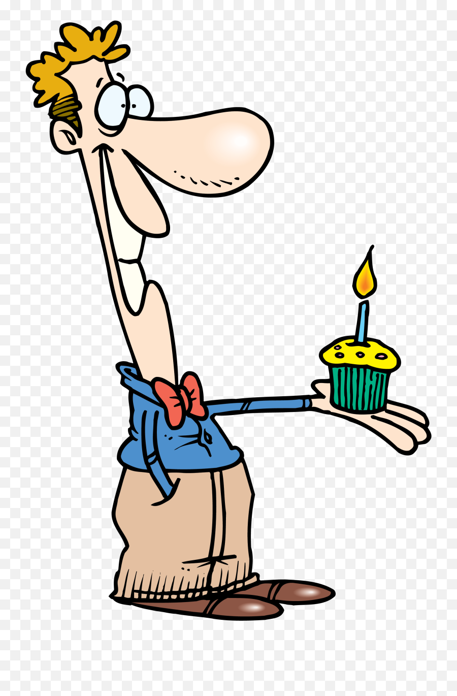 Old Clipart Fart 1 Thinking Man Happy - Clipart Happy Cartoon Happy Birthday Images For Men Png,Happy Man Png