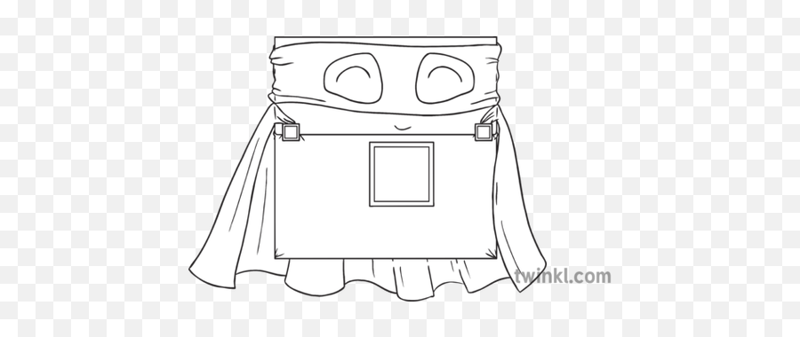 Ks1 Superhero Square 2d Shape Maths Super Hero Cape Mask - Line Art Png,Superman Cape Logo