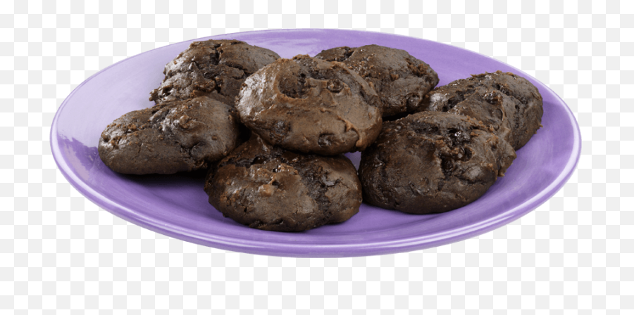 Download Hd Chocolate Chips - Cookies In Plate Png Transparent,Plate Of Cookies Png