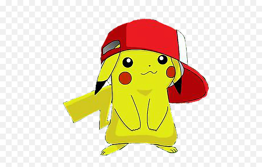 Pokémon Pikachu Cap Kawaii - Sticker By Andy Hughes Cute Pikachu With Hat Png,Pokemon Pikachu Png