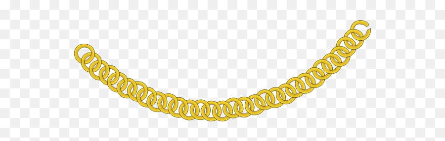 Gold Chain 1 Free Svg - Gold Chain Clipart Png,Gold Chain Transparent Background