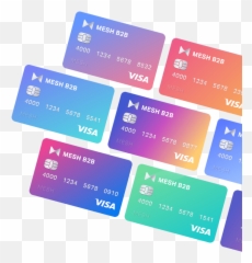 Mesh - Unlimited Business Virtual Cards Gain Control On Visa Png,Cards Png
