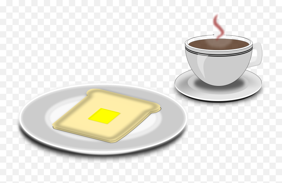 Breakfast Butter Coffee - Free Vector Graphic On Pixabay Coffee And Toast Clip Art Png,Breakfast Png