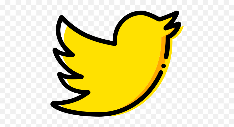 Twitter Icon Transparent Background - Twitter Icon Png Yellow,Social Media Transparent Background