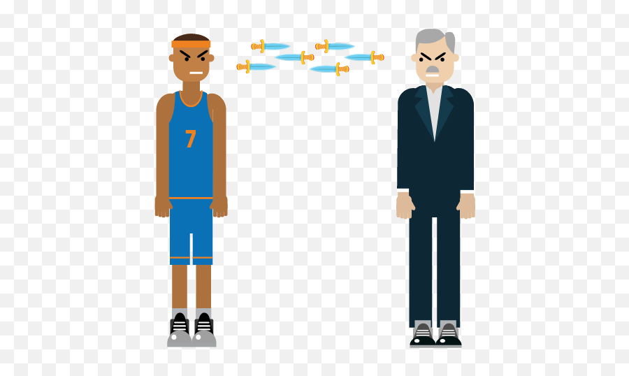 Carmelo Anthony And Phil Jackson - Cartoon Full Size Png Cartoon,Carmelo Anthony Png