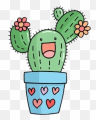 Cartoon Cactus Png - smile flower cactuslover Cactus Dibujo