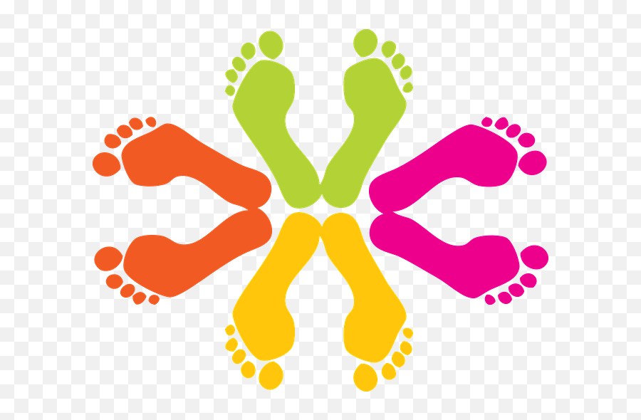 Footprints Footprint Feet - Free Vector Graphic On Pixabay Colorful Footprints Clipart Png,Footprints Png