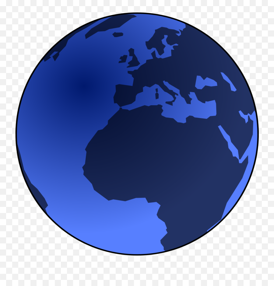 Blue Globe Png Svg Clip Art For Web - Europe Middle East Africa Map,Globe Clipart Png