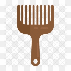 Afro Comb Icon Of Flat Style - Brush png