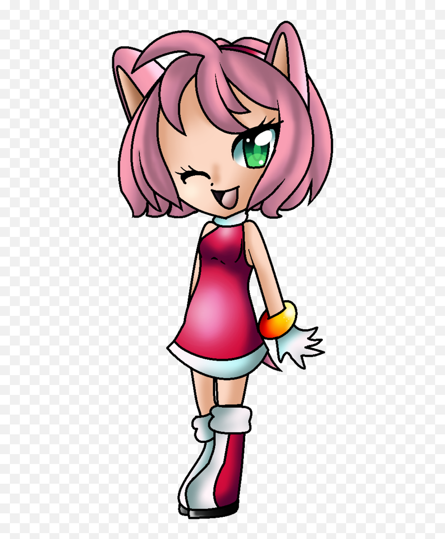 Download Chibi Human Amy Rose By Rosa - Amy Rose Human Png Amy Rose,Amy Rose Png