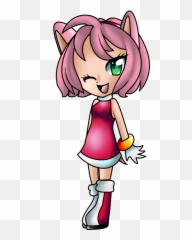 Download Chibi Human Amy Rose By Rosa - Amy Rose Human Png Amy Rose,Amy Rose Png