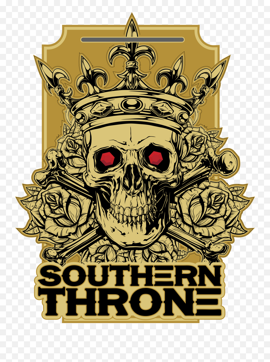 Southern Throne Jiu Jitsu Gi U0026 No - Rose Skull Coloring Pages Png,Throne Logo