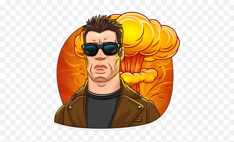 Terminator Whatsapp Stickers - Stickers Cloud Sticker Terminator  Png,Terminator Transparent - free transparent png images 