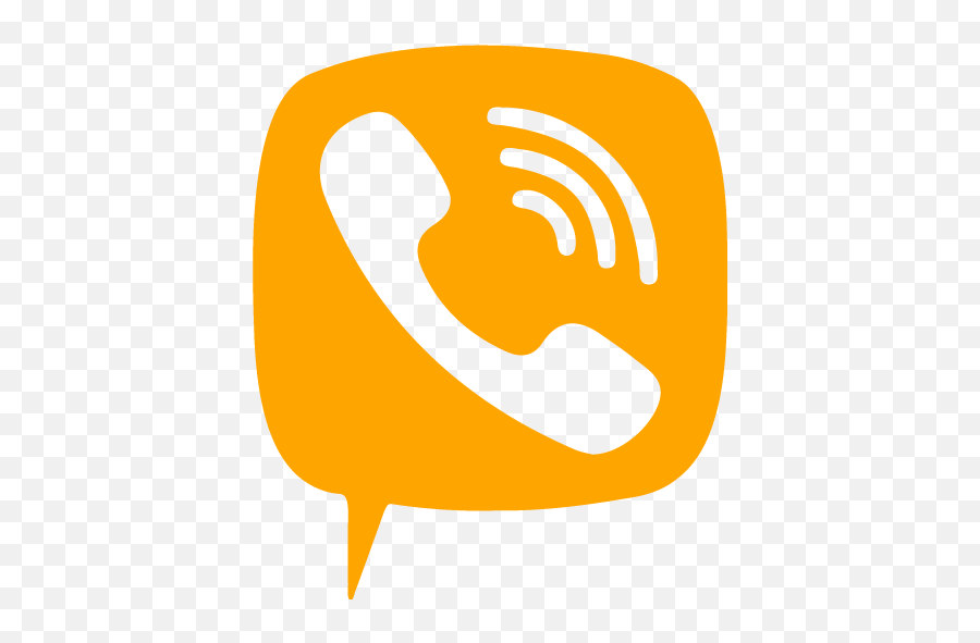 Orange Viber 4 Icon - Viber Icon Png Orange,Viber Logo Png