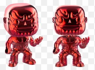 Funko Pop Marvel Infinity War - Thanos Red Chrome Walmart Exclusive Pop 289 png