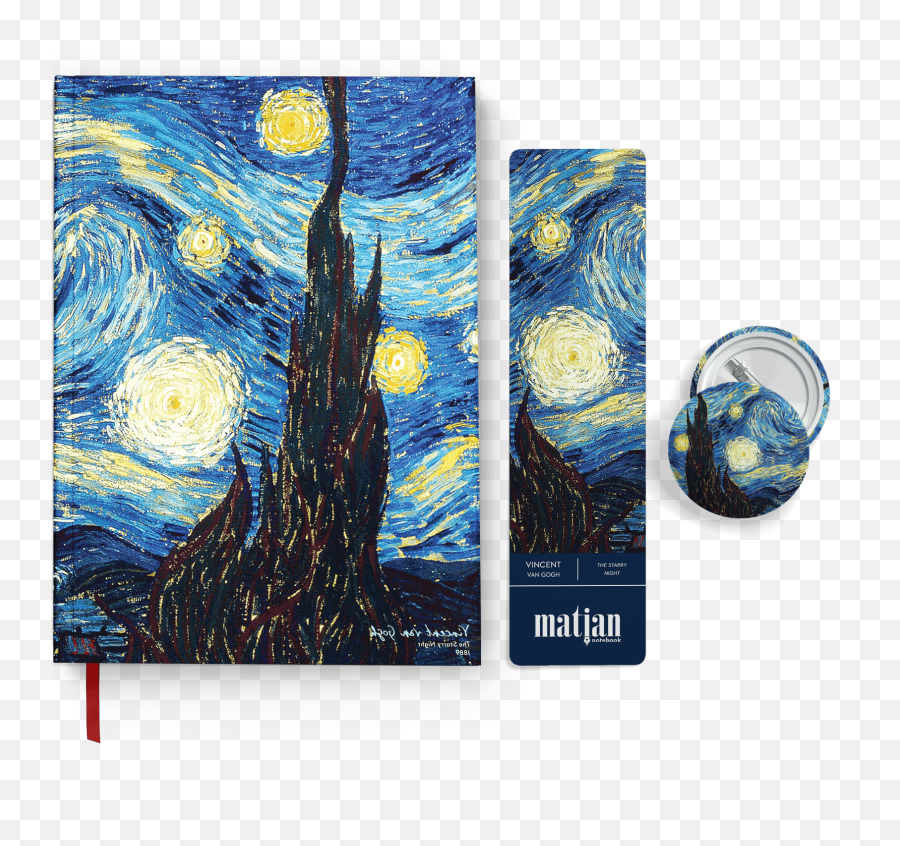 Vincent Van Gogh The Starry Night - Starry Night Van Gogh 4k Png,Starry Night Png