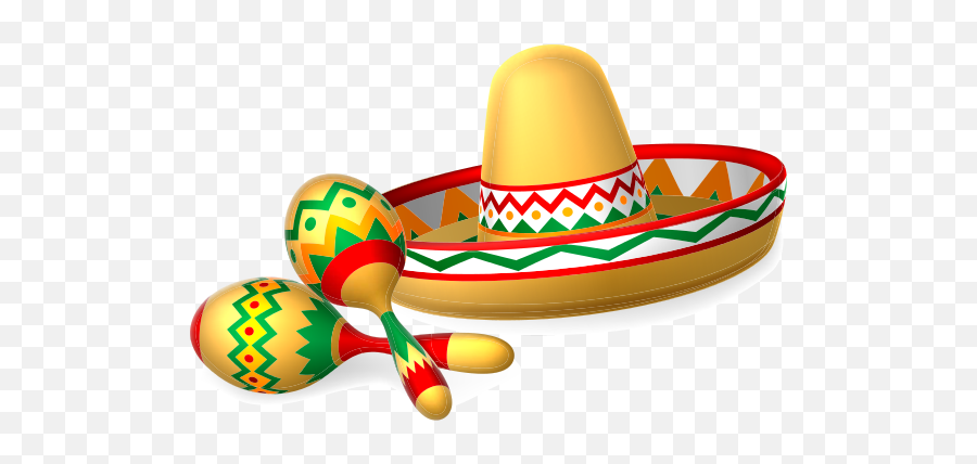 Png Background - Mexican Sombrero Maracas,Sombrero Transparent