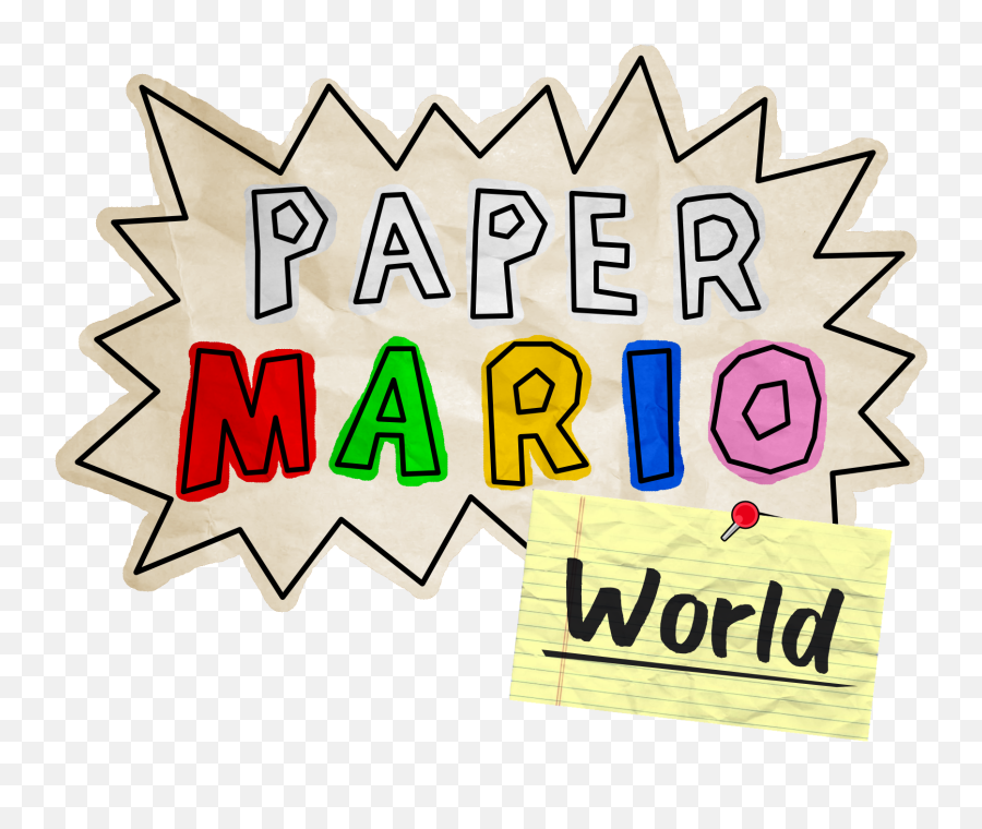Logo I Made For A Fake Paper Mario Game - Horizontal Png,Paper Mario Logo