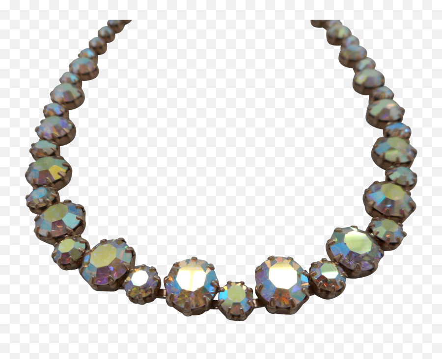 Vintage Signed Weiss Pink Aurora Borealis Polychromatic - Necklace Png,Aurora Borealis Png
