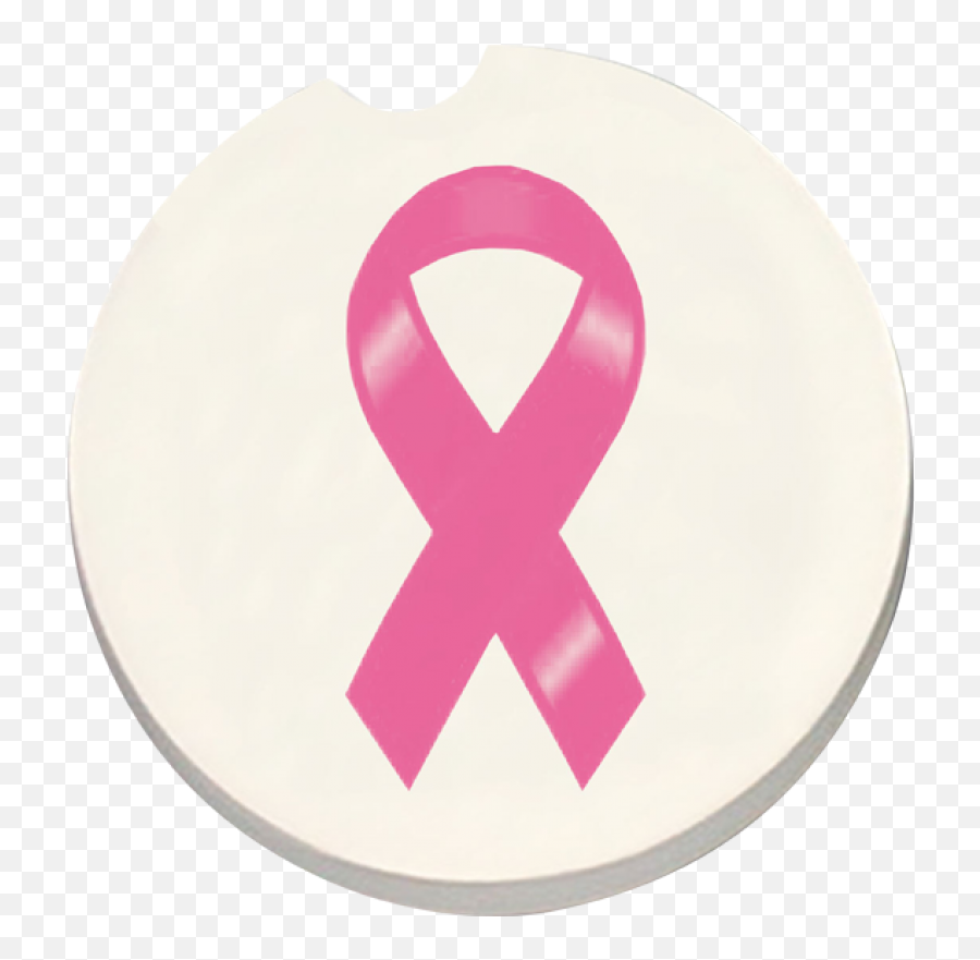 12704 Breast Cancer Ribbon Car Coaster - Counter Art Language Png,Cancer Ribbon Logo