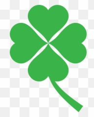 Onlinelabels Clip Art - Green Four Leaf Clover Clipart Four Leaf Clover Png,Shamrock Clipart Png