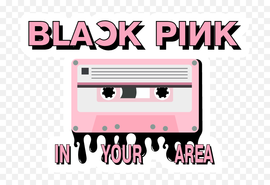 Blackpink In Your Area Cassette Tape - Blackpink Stickers Png,Blackpink Logo Png