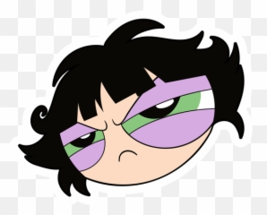 The Powerpuff Girls Tired Buttercup Sticker - Mania Fictional Character png