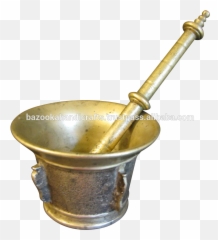 Solid Brass Mortar Pestleantique And Pestlelarge - Buy Metal PestleCheap png
