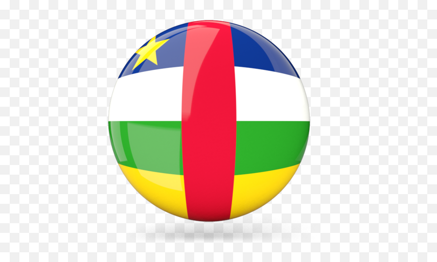 Glossy Round Icon - Central African Republic Flag Round Png,African Icon