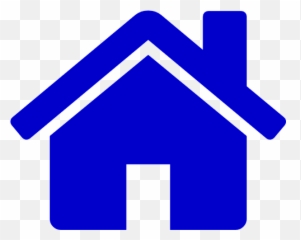 House Icon Blue Png Transparent - Home