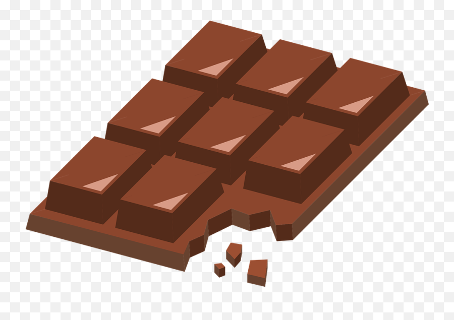 Chocolate Food Icon - Half Eaten Chocolate Bar Cartoon Png,Dessert Icon Png