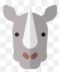 Zoo Animals Mammal Rhinoceros Wildlife Kingdom Icon - Black Rhinoceros png
