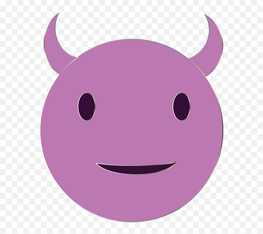 Demon Devil Emoji - Smiley Png,Devil Emoji Png