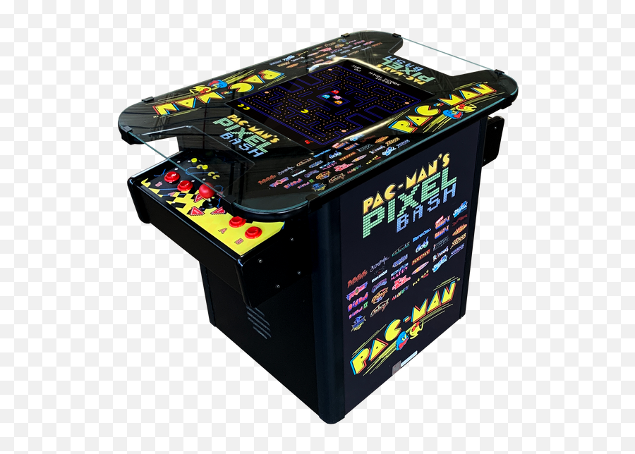 Pac - Manu0027s Pixel Bash Black Cocktail Table Pac Man Pixel Bash Cocktail Table Png,Dragon Pixel Icon Black