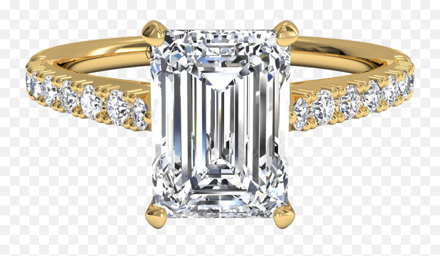 Explore Our Unique Engagement Rings L Affordable Diamond - Emerald Cut White Gold Engagement Rings Png,4 Element Diamond Icon
