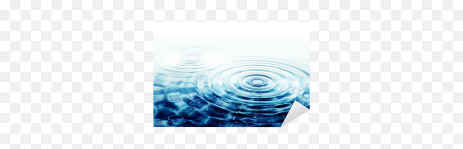 Sticker Crystal Clear Water Ripples - Two Perfect Concentric Capillary Wave Png,Water Ripple Icon