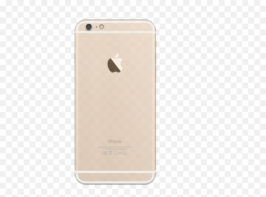 Iphone 6 Plus Gold Back - Iphone Png,Iphone 6 Png
