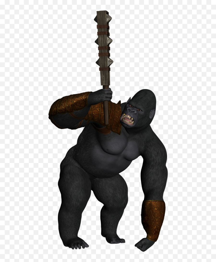 Png Image With Transparent Background - Gorilla 3d Png,Gorilla Cartoon Png