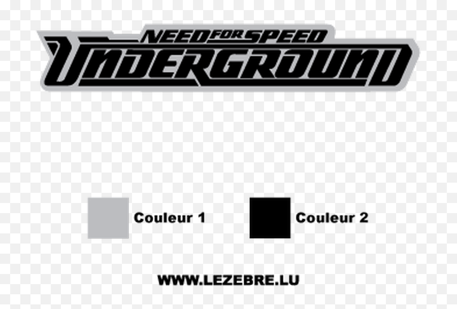 Need For Speed Underground Sticker Png Logo