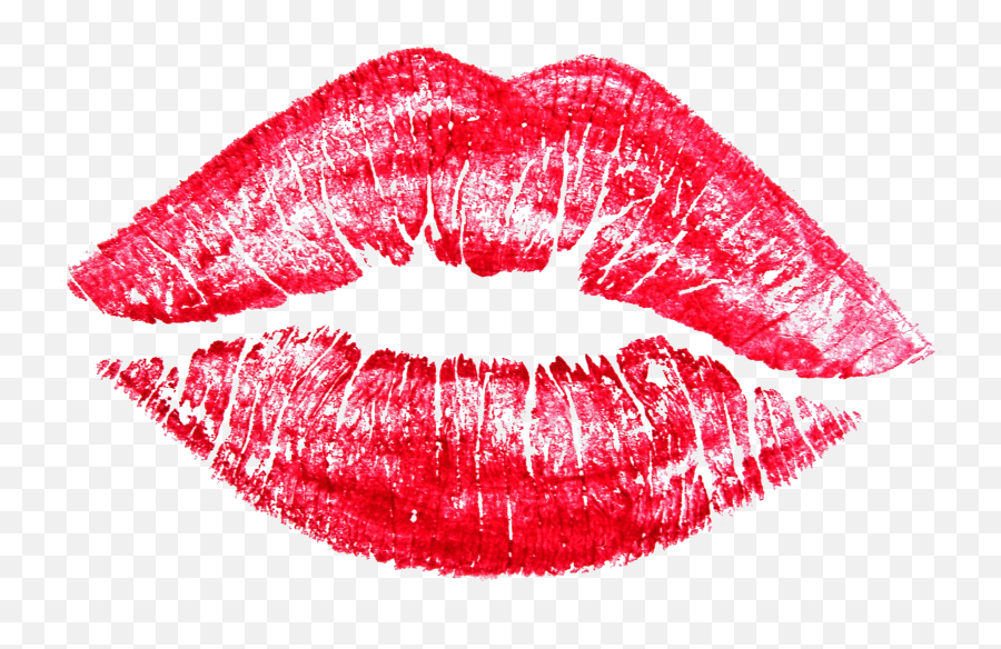 red lips kiss clipart